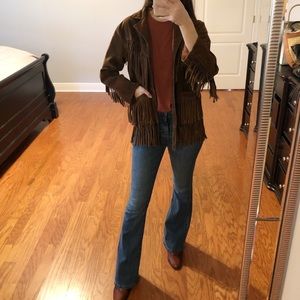 Vintage Fringe Suede Jacket